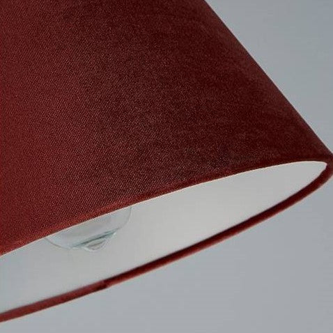 CGC ROSEY Rose Pink Velvet Tapered Lampshade Easy Fit Pendant Shade