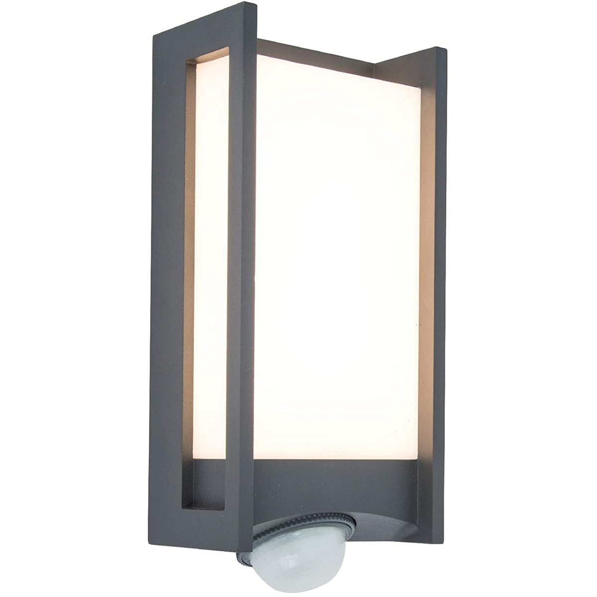 CGC MARLA Dark Grey Rectangular Motion Sensor LED Wall Light