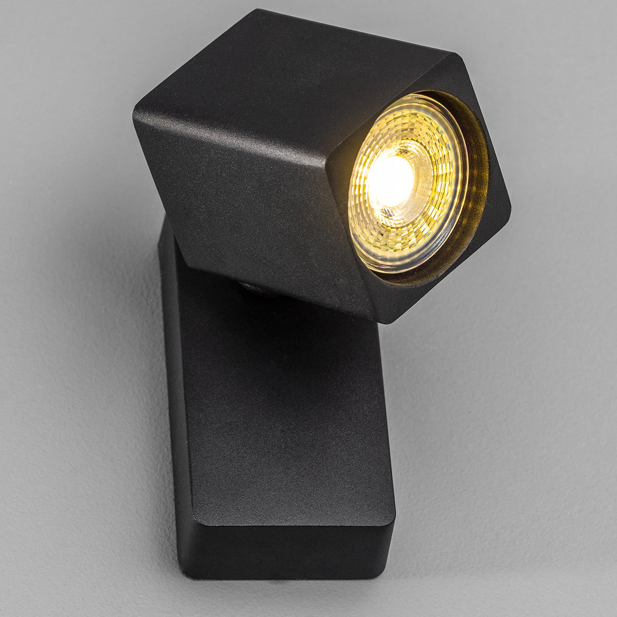 CGC ROSA Black Square Spotlight With Adjustable Head