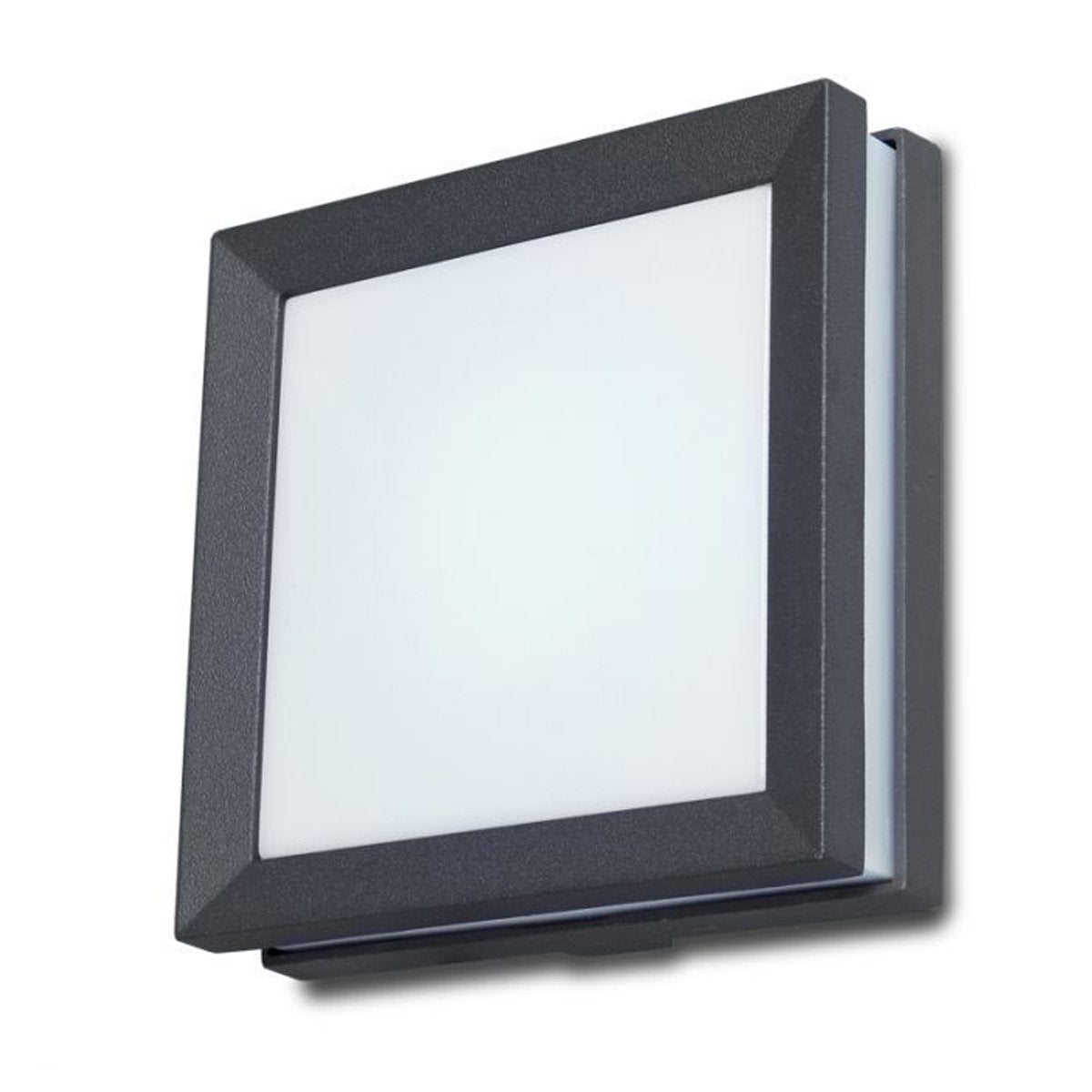 CGC SALLY Dark Grey Plain Square LED Outdoor Wall Light