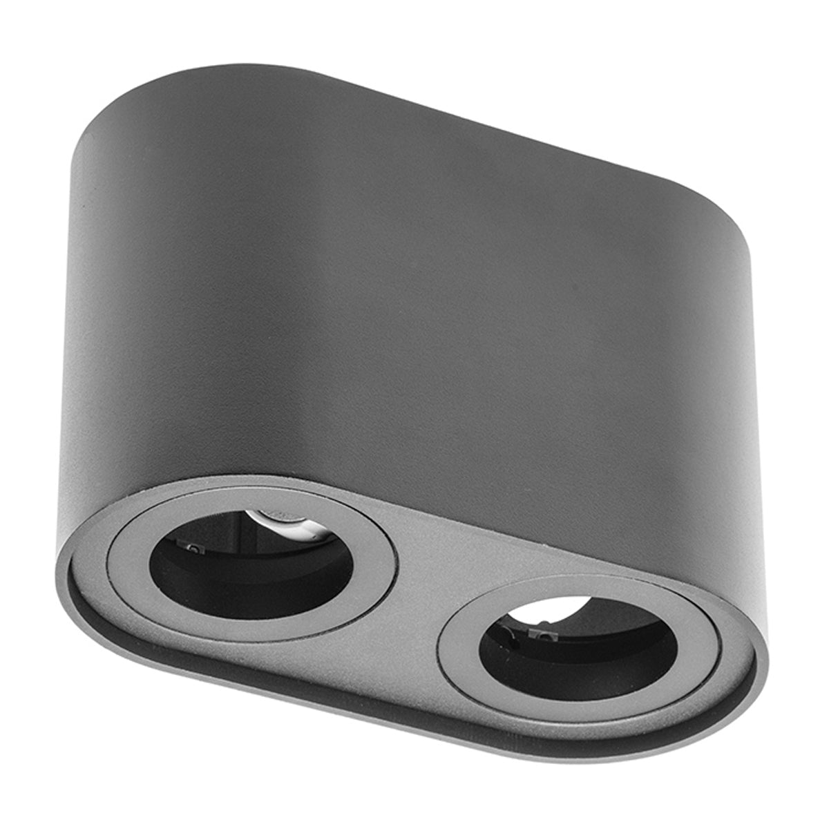 CGC SANSA Black Twin Round Cylinder Ceiling Down Spotlight