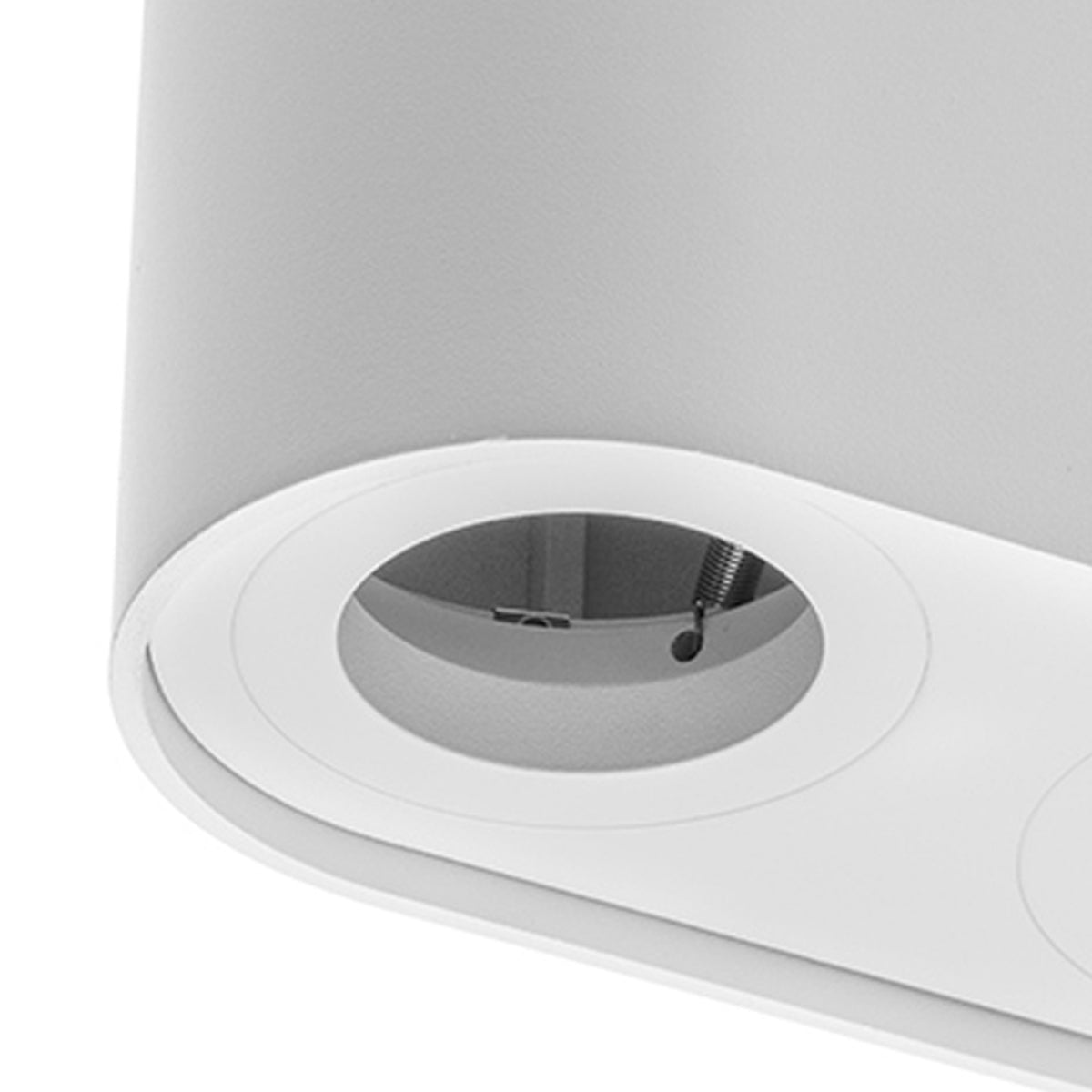 CGC SANSA White Twin Round Cylinder Ceiling Down Spotlight