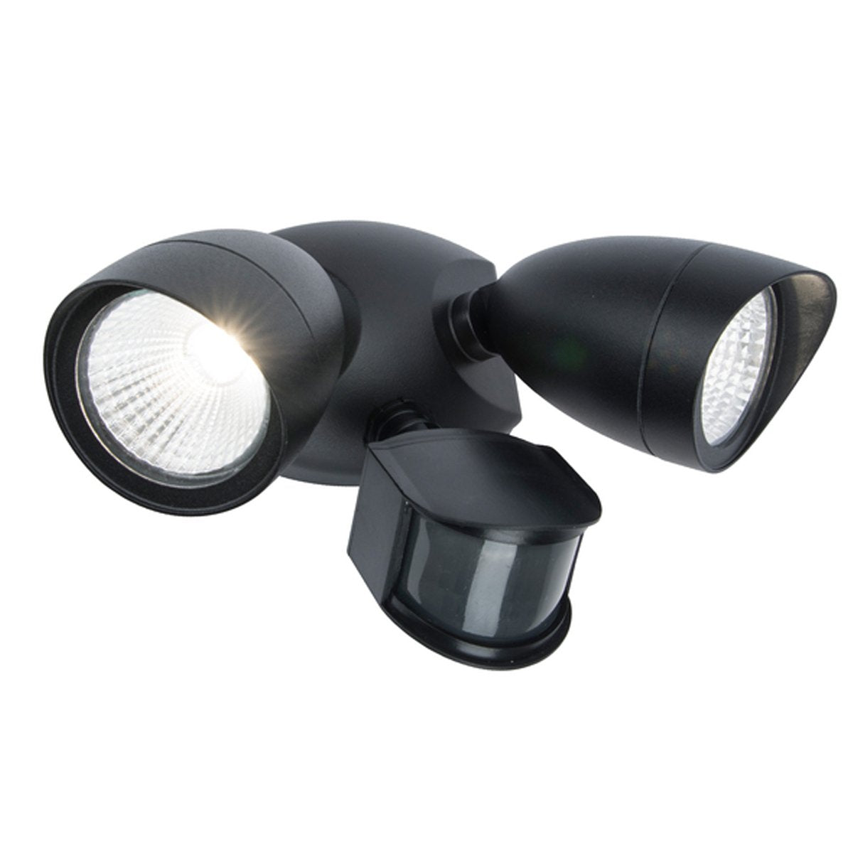 The Martha outdoor double spotlight is a stylish and fashionable outdoor solution for your home. It has a solid aluminium construction and a textured black surface. The easily adjustable heads of this outdoor wall lamp allow it to be used functionally for lighting paths and aesthetically decorate the walls of your home with a beautiful, bright glow. It is resistant to weather conditions and has an IP54 rating.   