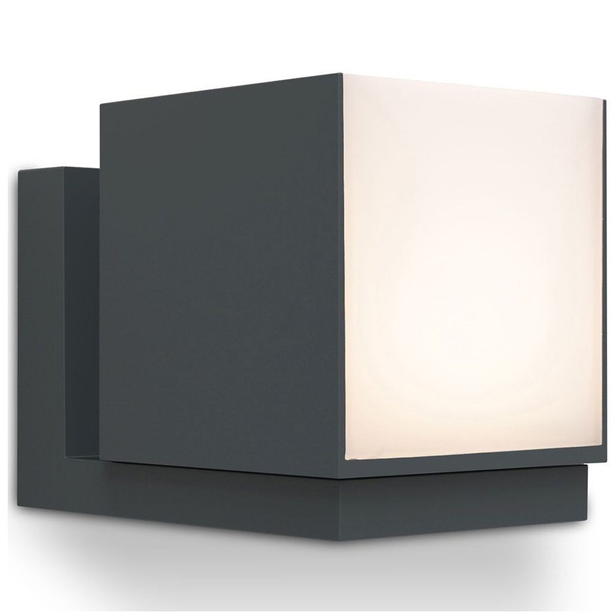 Come browse our Morgan dark grey outdoor wall light by CGC Interiors. This cube light can be mounted onto a wall on your home’s exterior space, creating an atmospheric lighting system for your garden, front door, or even on your driveway to provide an extra security solution. 