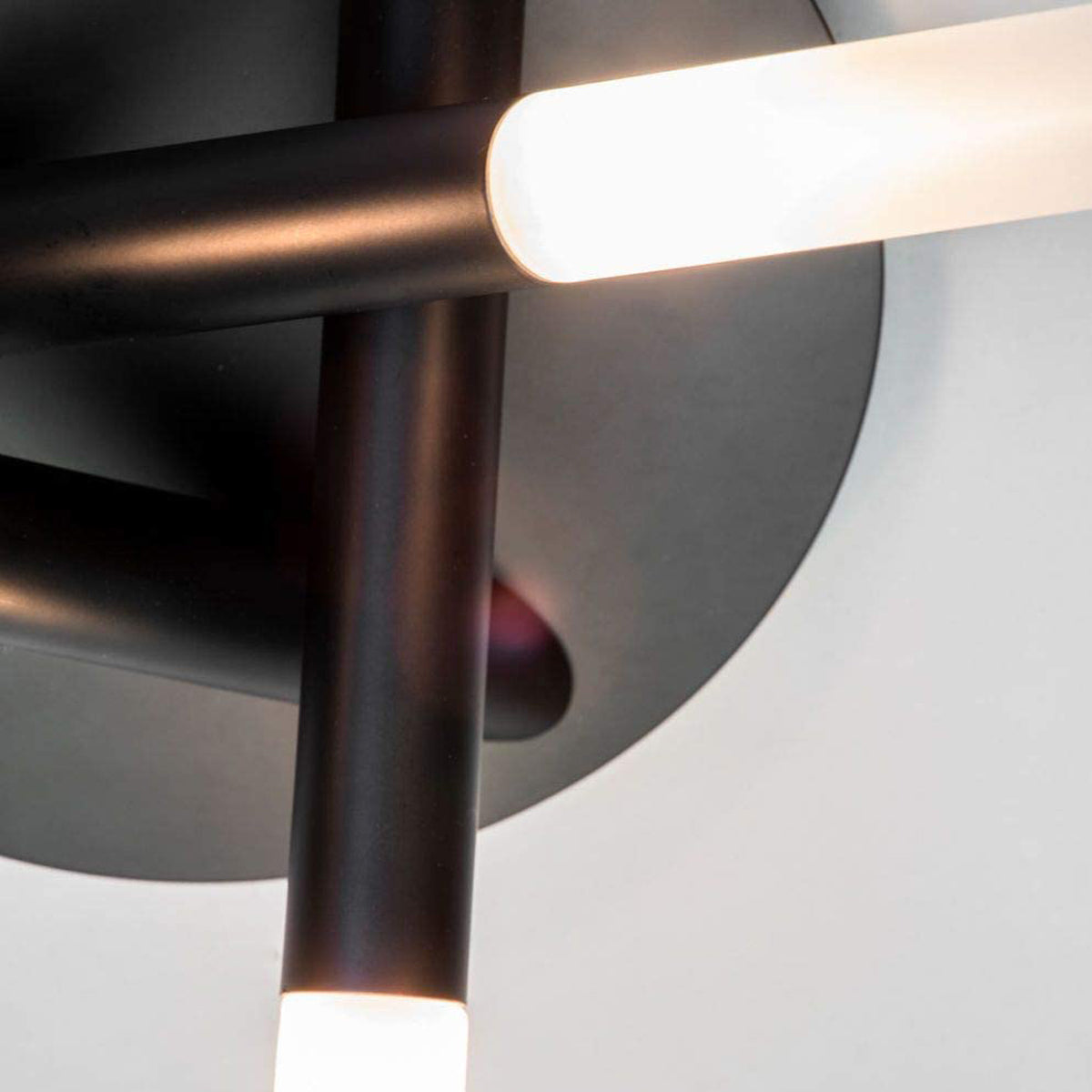 CGC VICKI Black Triple Cross Tube Ceiling Light