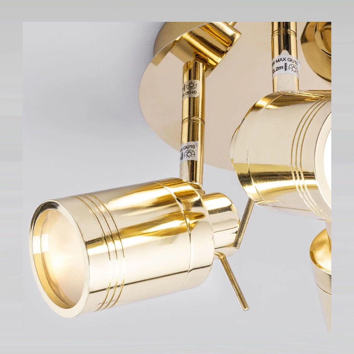 CGC MARY Brass 3 Light Adjustable Ceiling Spotlight