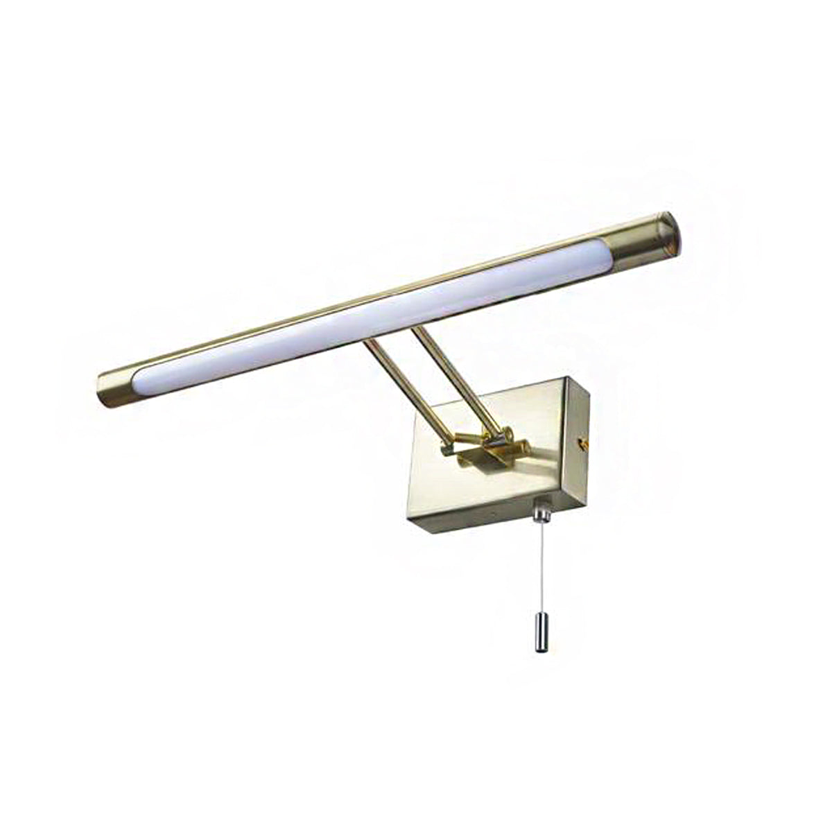 CGC LOIS Satin Brass LED Over Mirror /  Picture Light With Pull Cord