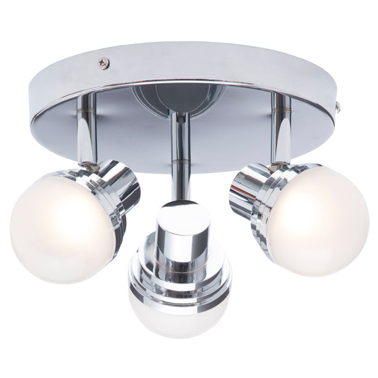 CGC AURORA Polished Chrome Circular Triple Ceiling Light