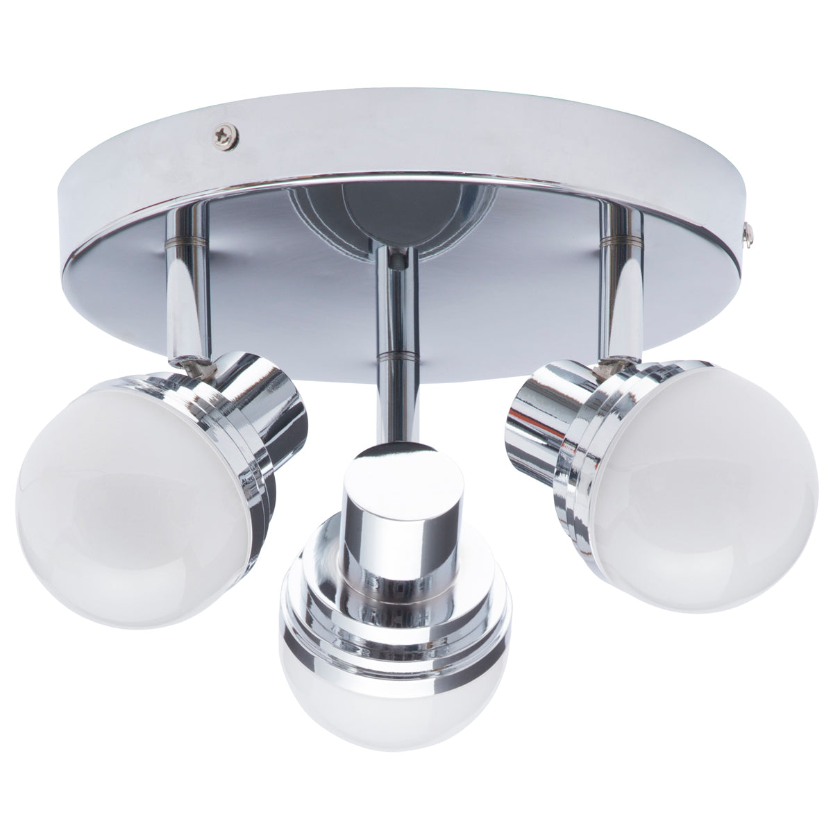 CGC AURORA Polished Chrome Circular Triple Ceiling Light