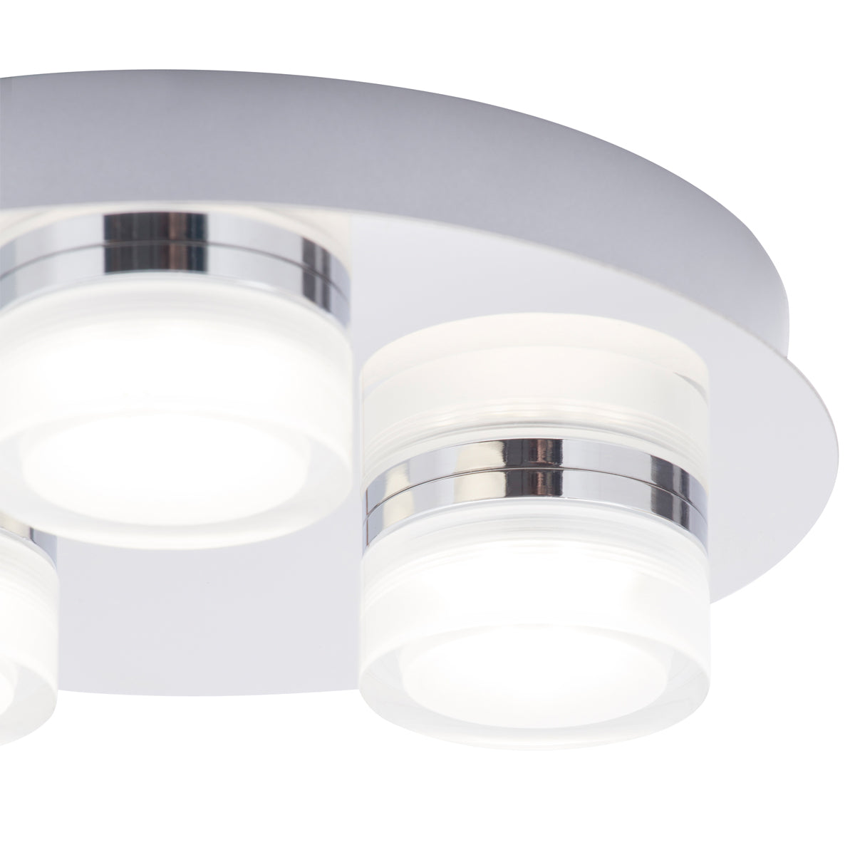 Create a relaxing ambience for your home using this flush Geneva fitting. Topped with an opal glass shade, a subdued glow will brighten your kitchen, bathroom or hallways. The one light sits in the centre of the fitting and is surrounded by a ring of satin silver. LED's use up to 75% less energy and last up to 20 times longer than incandescent bulbs.