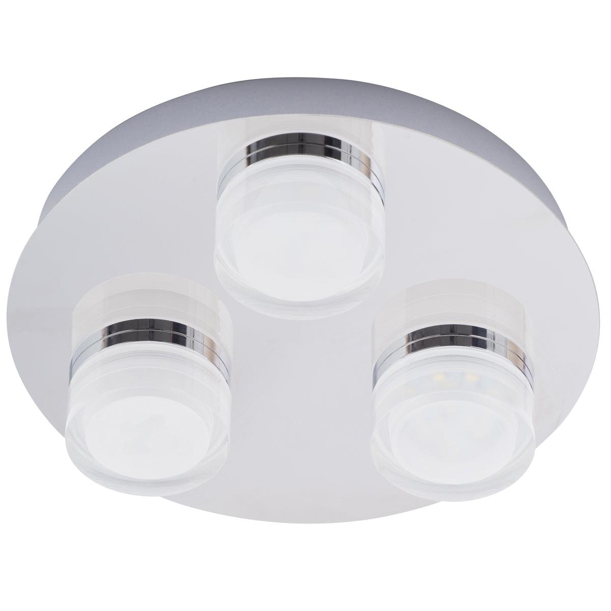 Create a relaxing ambience for your home using this flush Geneva fitting. Topped with an opal glass shade, a subdued glow will brighten your kitchen, bathroom or hallways. The one light sits in the centre of the fitting and is surrounded by a ring of satin silver. LED's use up to 75% less energy and last up to 20 times longer than incandescent bulbs.