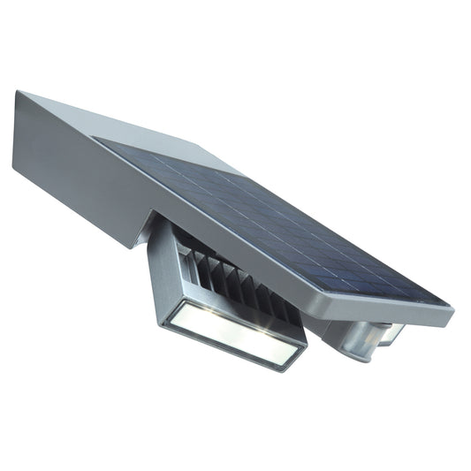 CGC TILLY Dark Grey Twin Spotlight LED Solar Wall Light With Motion Sensor