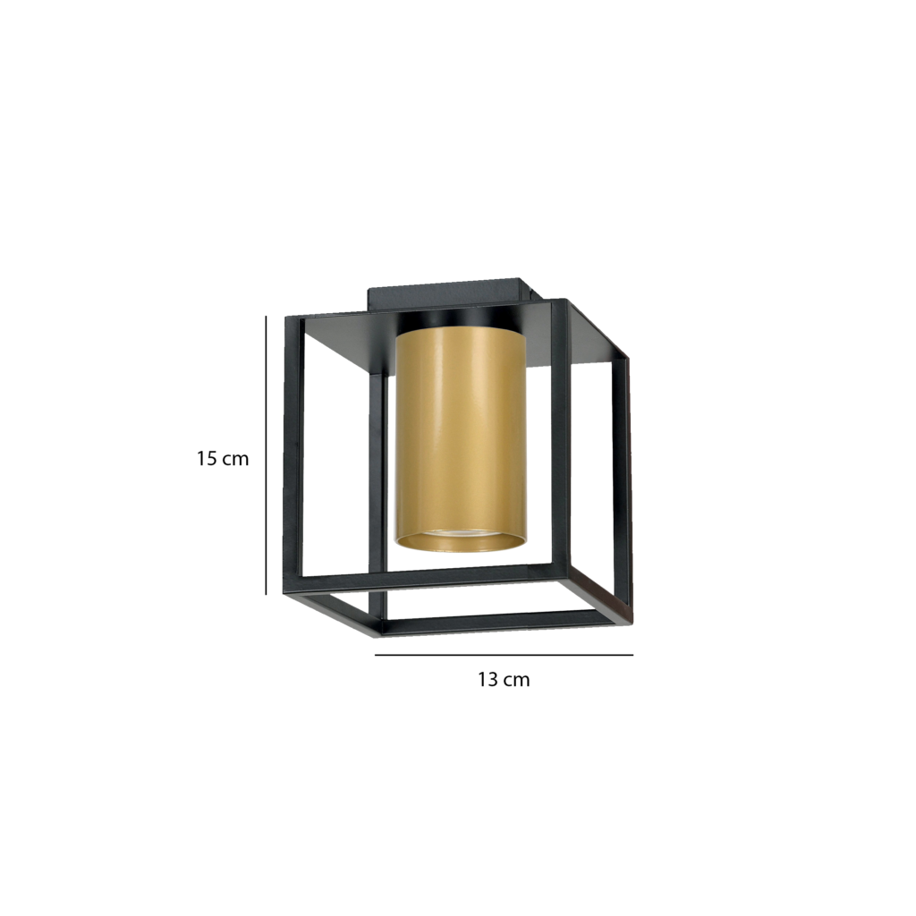CGC TIPER 1 BLACK / GOLD CEILING LAMP LIGHT