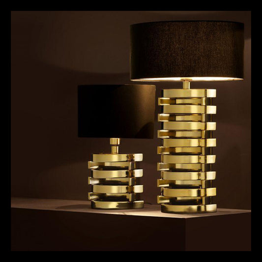CGC LYNN Gold Curved Rib Luxury Table Lamp