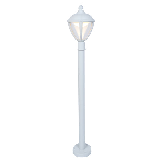 CGC UNITED White Lantern LED Long Post Light