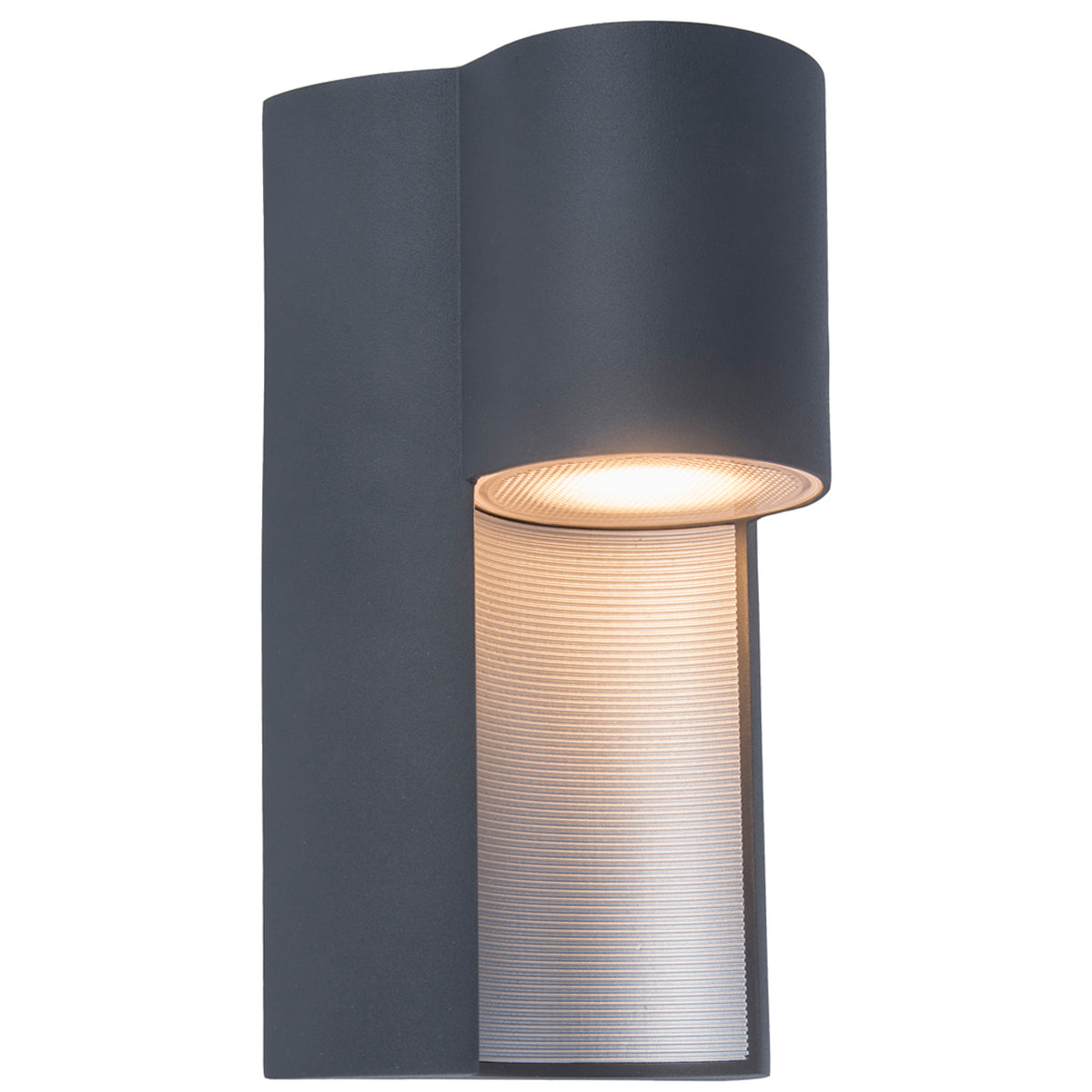 ﻿Our Gemma dark grey outdoor curved wall light would look perfect in a modern or more traditional home design. Outside wall lights can provide atmospheric light in your garden, at the front door or on the terrace as well as a great security solution. It is designed for durability and longevity with its robust material producing a fully weatherproof and water resistant light fitting. Use LED bulbs to make this light energy efficient and low cost to run