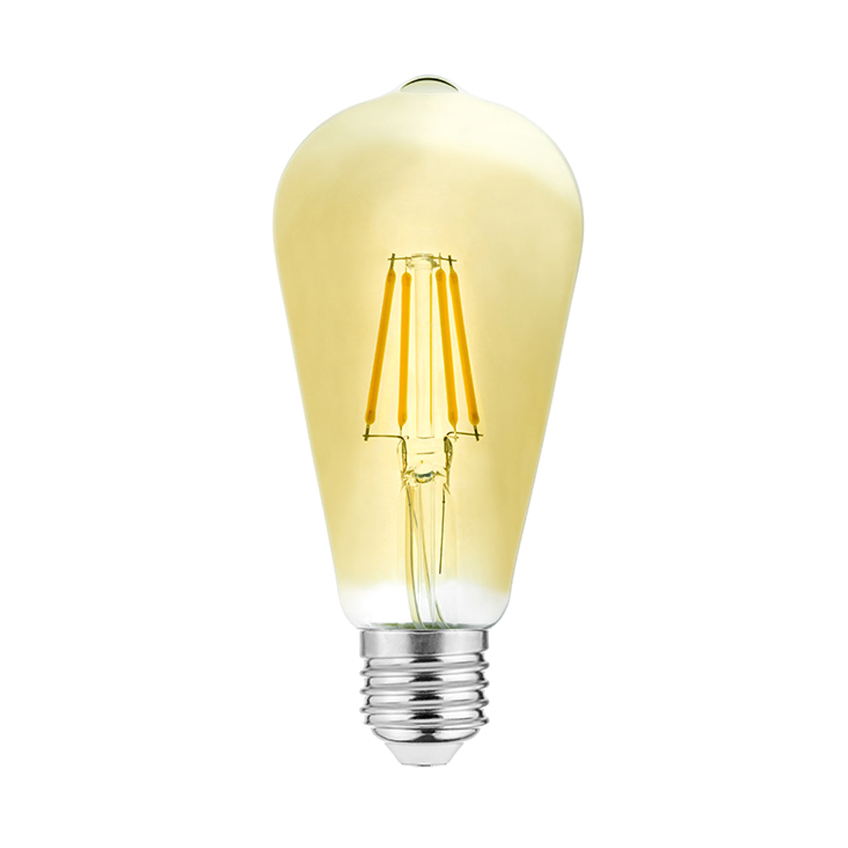 Our warm white LED bulbs have a visible filament for a distinctive look that will complement an array of home decors. Not only is it a decorative feature light bulb, but it also has low energy consumption, making it both practical and ideal for mood lighting.