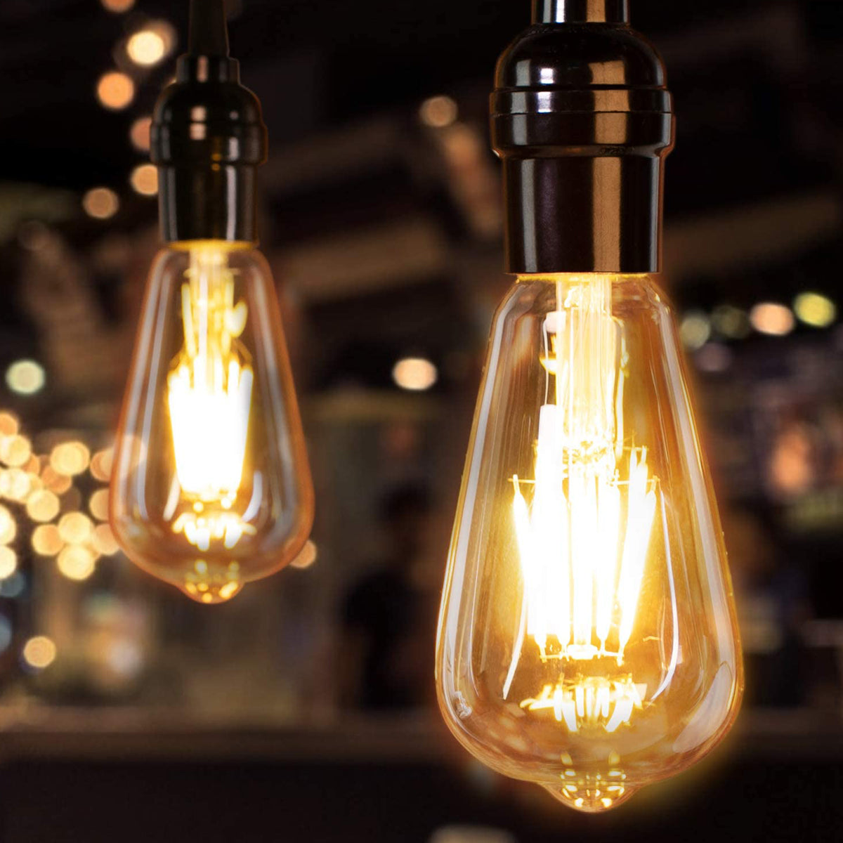 Our warm white LED bulbs have a visible filament for a distinctive look that will complement an array of home decors. Not only is it a decorative feature light bulb, but it also has low energy consumption, making it both practical and ideal for mood lighting.