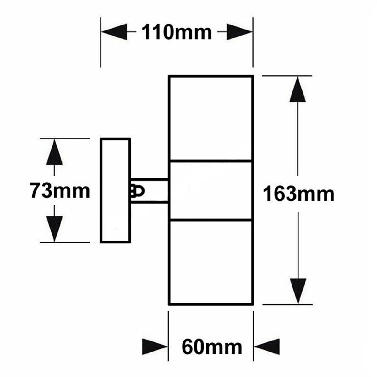 The modern Alesha wall lamp is distinguished by its unique design and the highest quality of workmanship. It has an IP65 rating, which ensures that the lamp will work safely in rain and dust. This lamp is ideal for lighting the front door, terrace, garden or garage. 