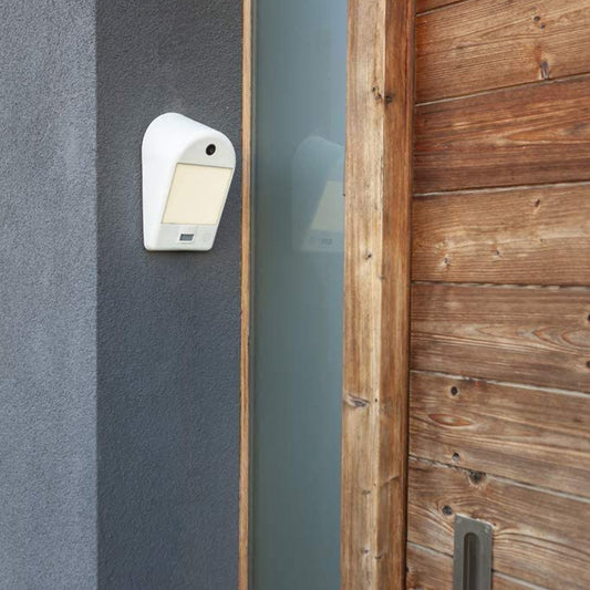 CGC LINDA White CCTV Door Camera & Integrated Wall Light