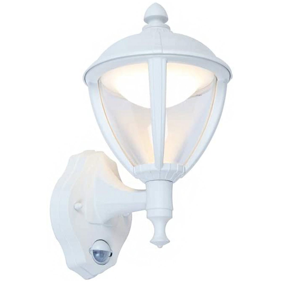 Our Cindy lantern wall light delivers on style and durability and is a smart choice for your exterior lighting. With its white aluminium construction teamed with clear panes, this lantern is hardwearing and rust and weatherproof. Built for life outdoors, it has an IP44 rating which means it can withstand the harshest of weather conditions. For sophisticated yet robust outdoor lighting, our Cindy white outdoor traditional lantern is a strong contender.