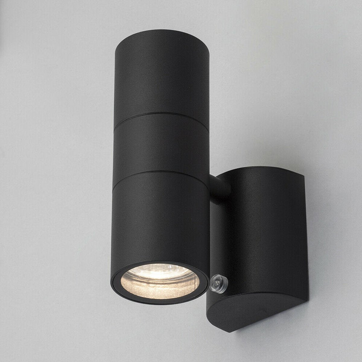 SHARON - CGC Black Dual Outdoor Wall Spotlight With Photocell Sensor