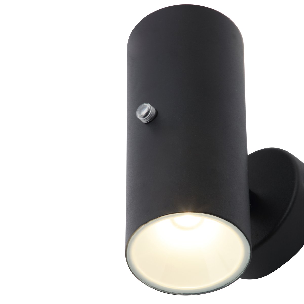 CGC VERITY Black LED Outdoor Wall Spotlight With Photocell Sensor