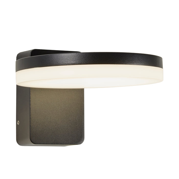 MITCH - CGC Black Outdoor LED Wall Light Slim Round Modern Design Natural White LED Outdoor Wall Lamp Weatherproof