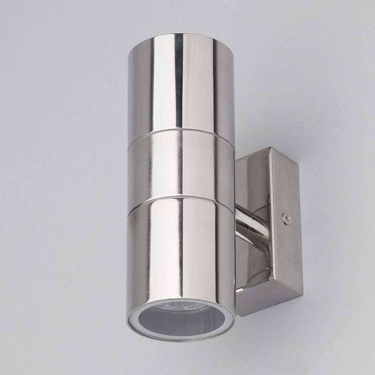 CGC GLORY Polished Stainless Steel Double Wall Light Spotlight