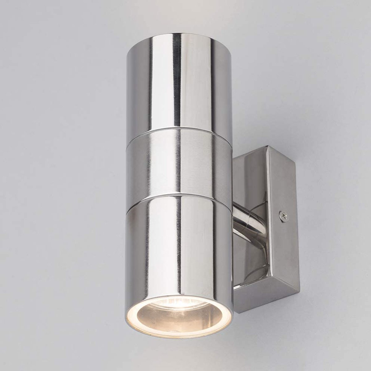 CGC GLORY Polished Stainless Steel Double Wall Light Spotlight