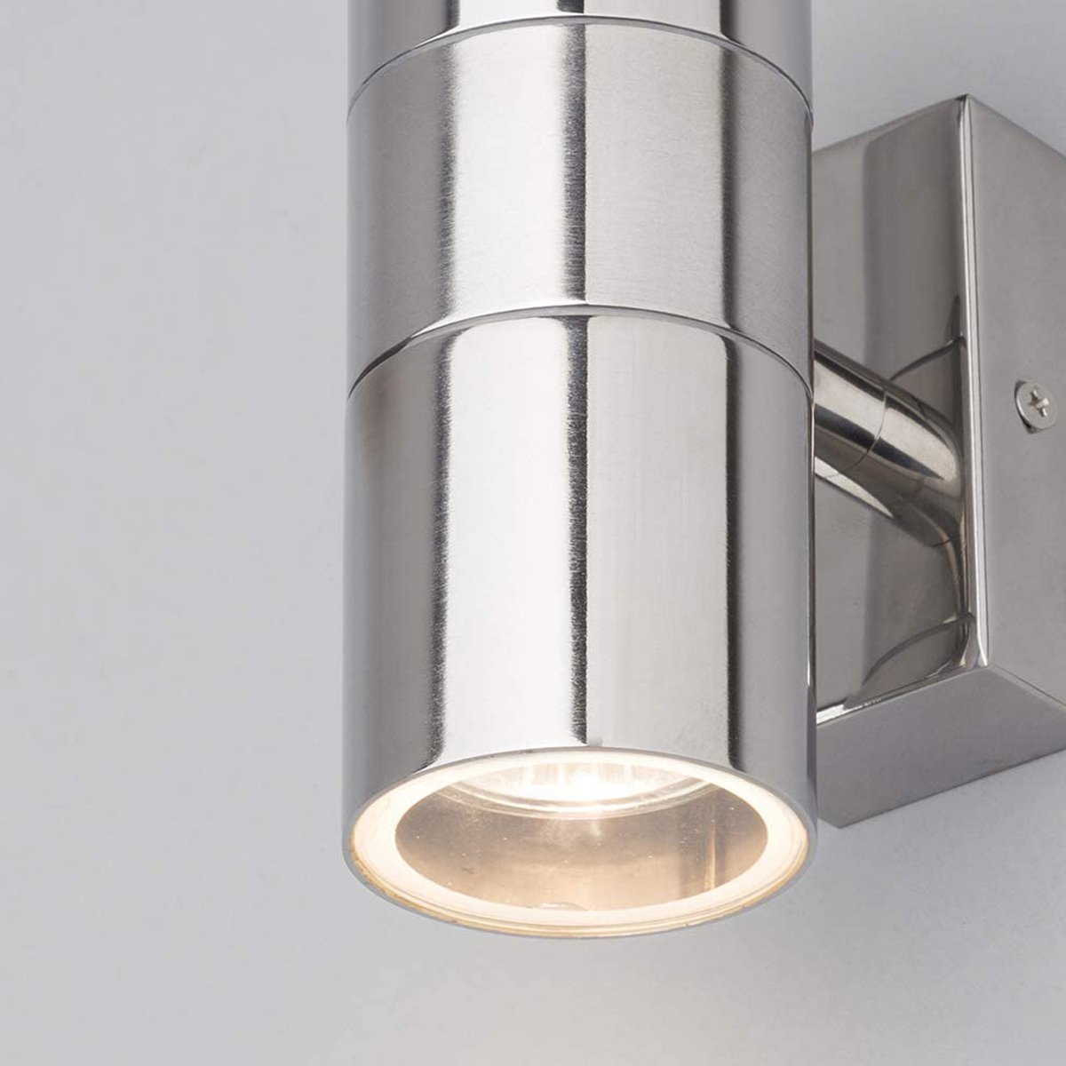 CGC GLORY Polished Stainless Steel Double Wall Light Spotlight
