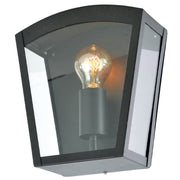 CGC IRIS Black Curved Top Lantern Wall Light