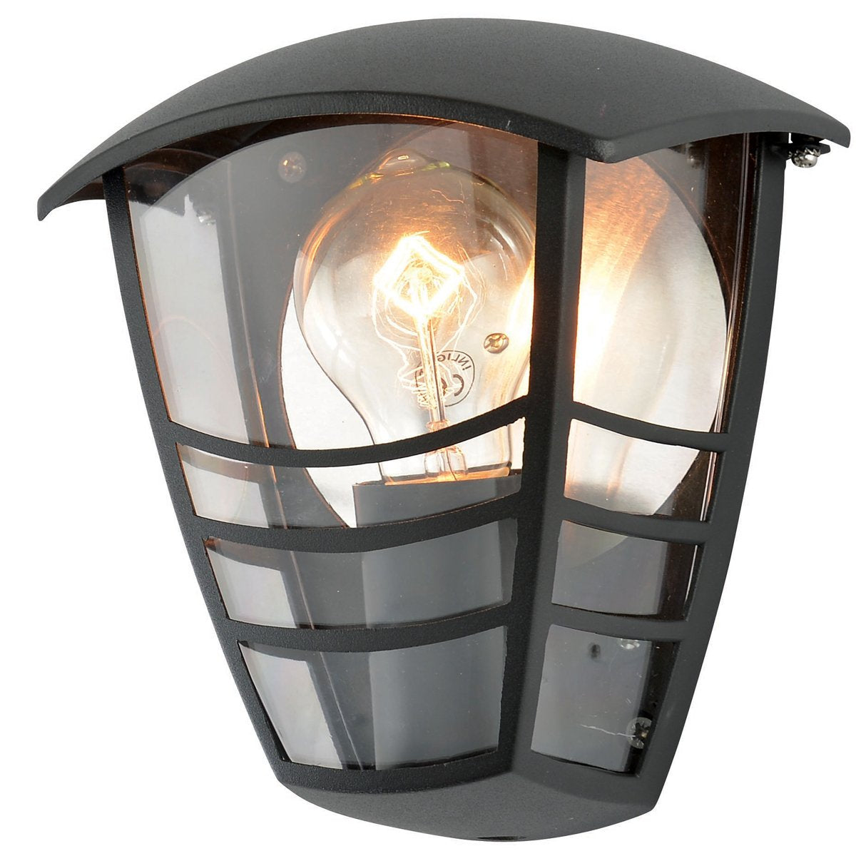 Our Imogen black aluminium lantern outdoor wall light would look perfect in a modern or more traditional home design. Outside wall lights can provide atmospheric light in your garden, at the front door or on the terrace as well as a great security solution. It is designed for durability and longevity with its robust material producing a fully weatherproof and water resistant light fitting.