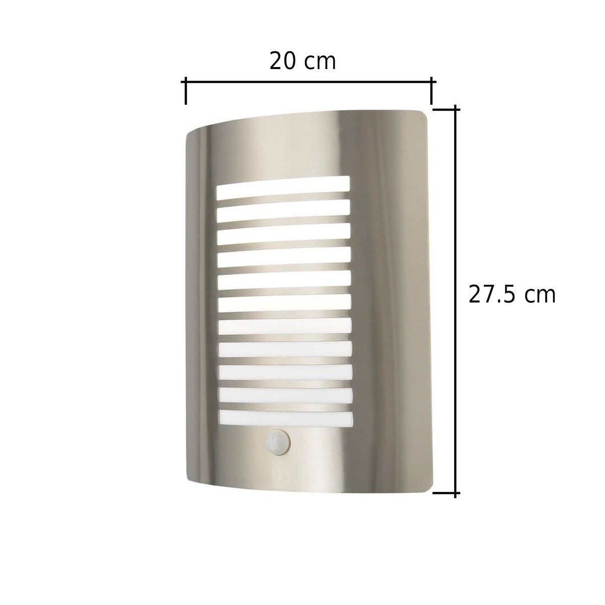 CGC MARA Silver Curved Outdoor Wall Light With Motion Sensor