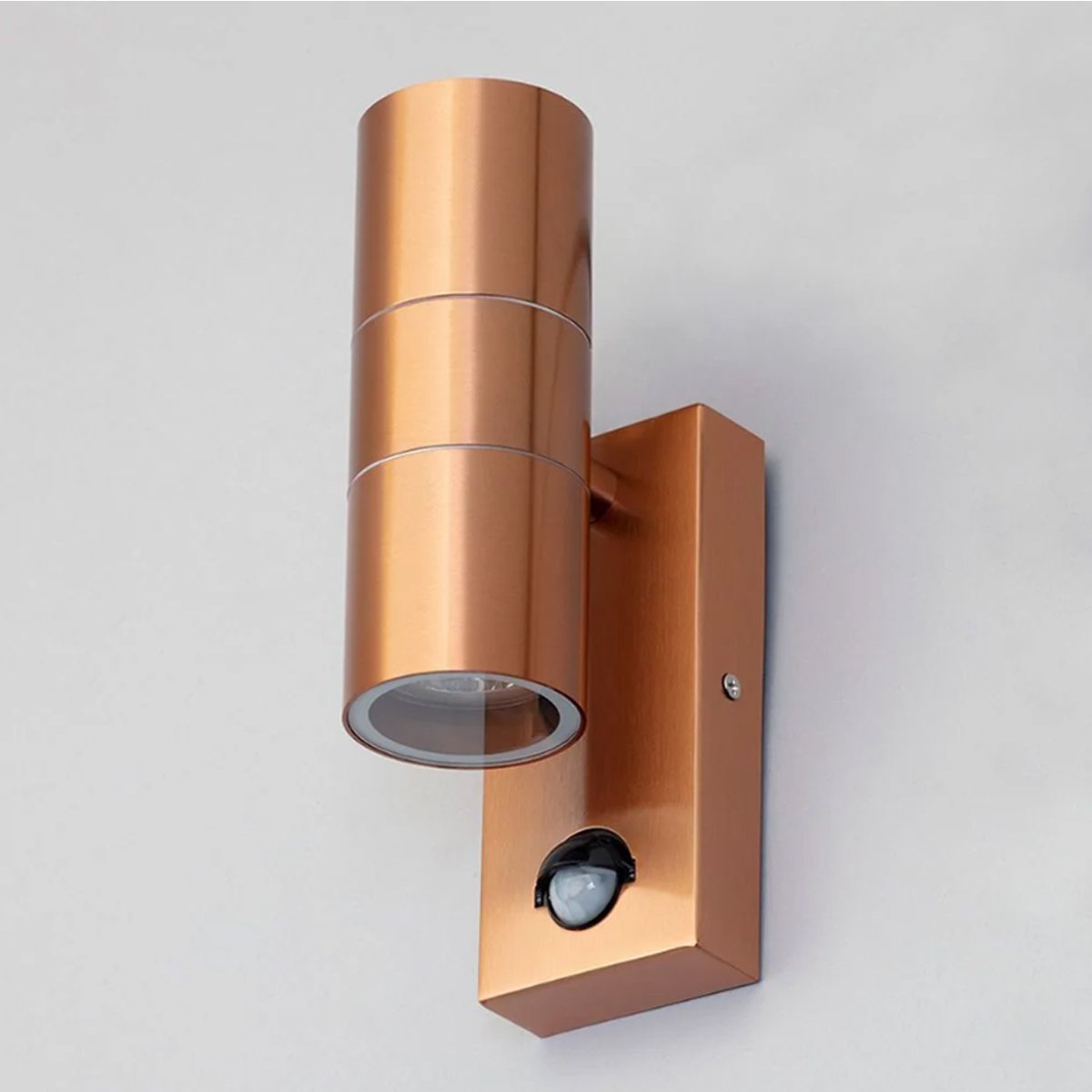 CGC MIA Copper Dual Outdoor Wall Light With Motion Sensor