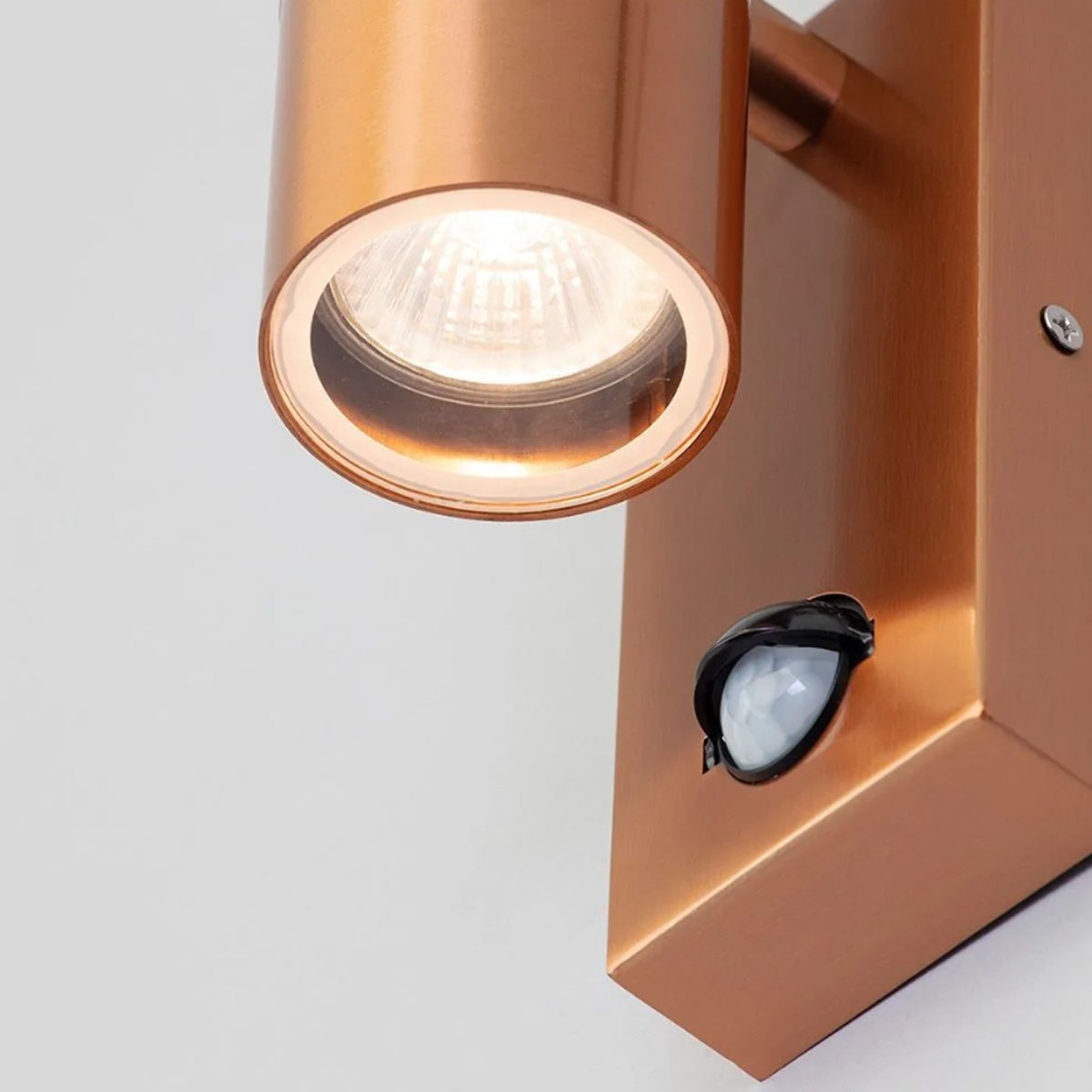 CGC MIA Copper Dual Outdoor Wall Light With Motion Sensor