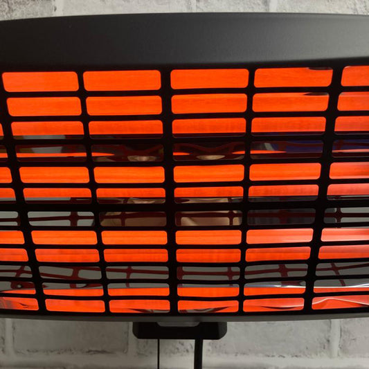 CGC REGINA Black Outdoor Wall Mounted Patio Heater With Three Heat Settings