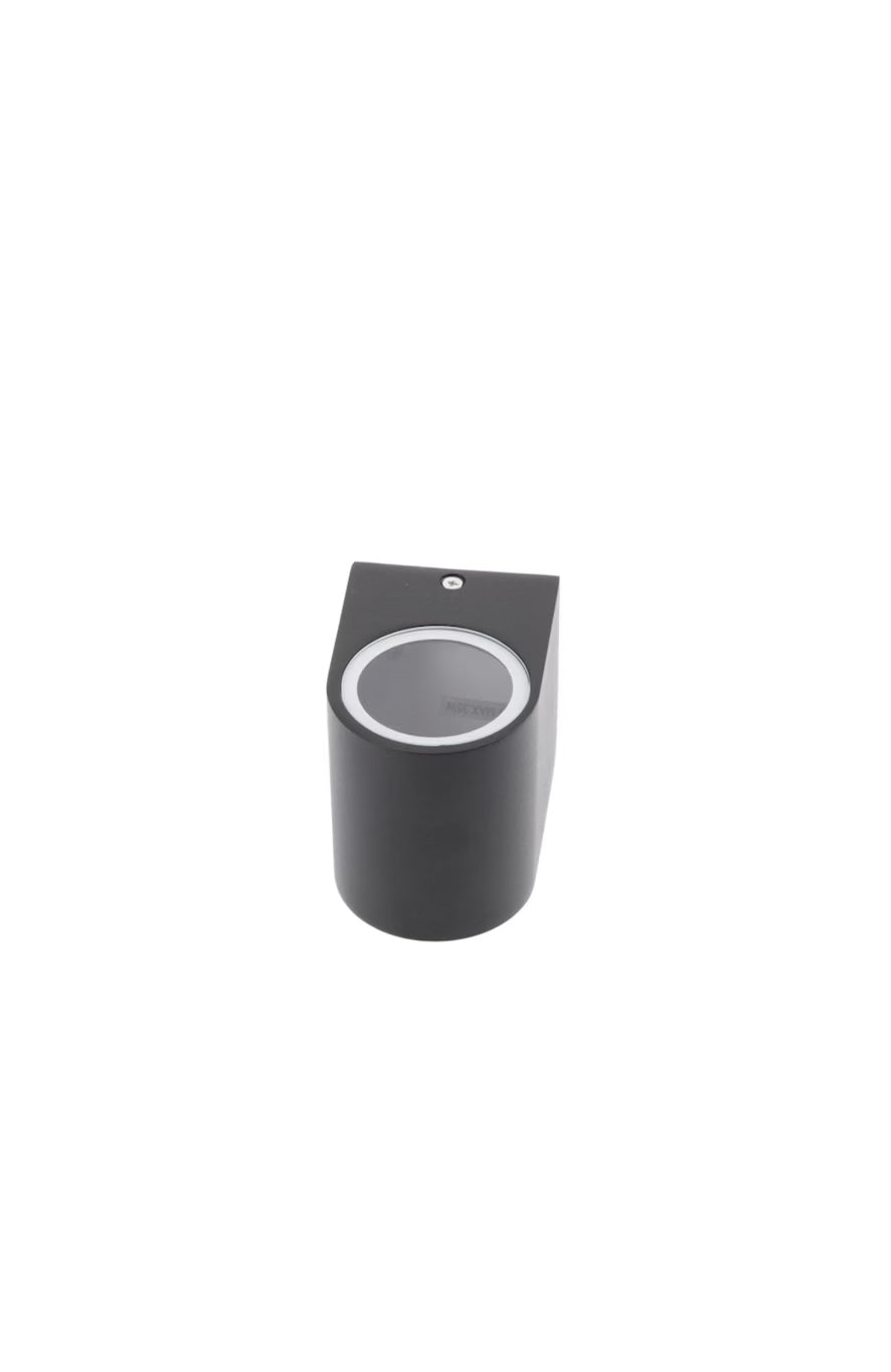 Load video: CGC TIAGO Black Small Curved Single Spotlight