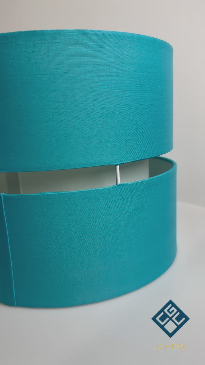 Load video: CGC GAYLE Duck Egg Two Tier Ceiling Shade