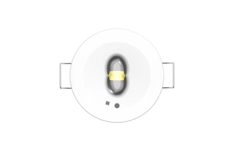 CGC Recessed Round White IP20 Emergency Downlight with Changeable Corridor and Open Area Lens