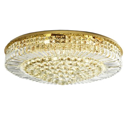 CGC SOPHIA Large Gold & Crystal Luxury Ceiling Light Round Pendant
