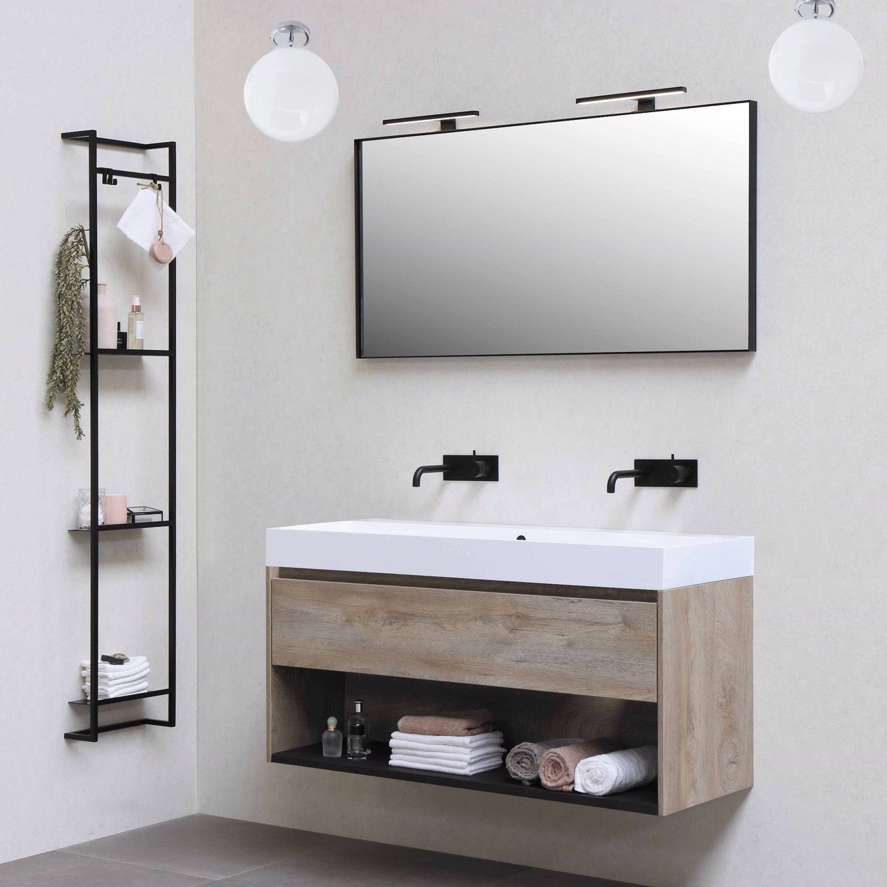 CGC MARLEY Semi Flush Chrome Large Globe Ceiling Light