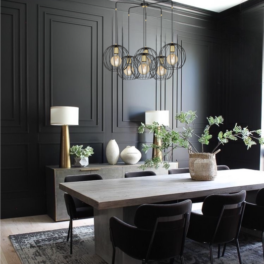The industrial theme ALBIO lamp bulb hidden in a metal lampshade gives a very interesting visual effect when the light is turned on giving off a Scandinavian style and the lamp evenly illuminates even a large areas. Would look great in any room however would fit in most home arrangements.