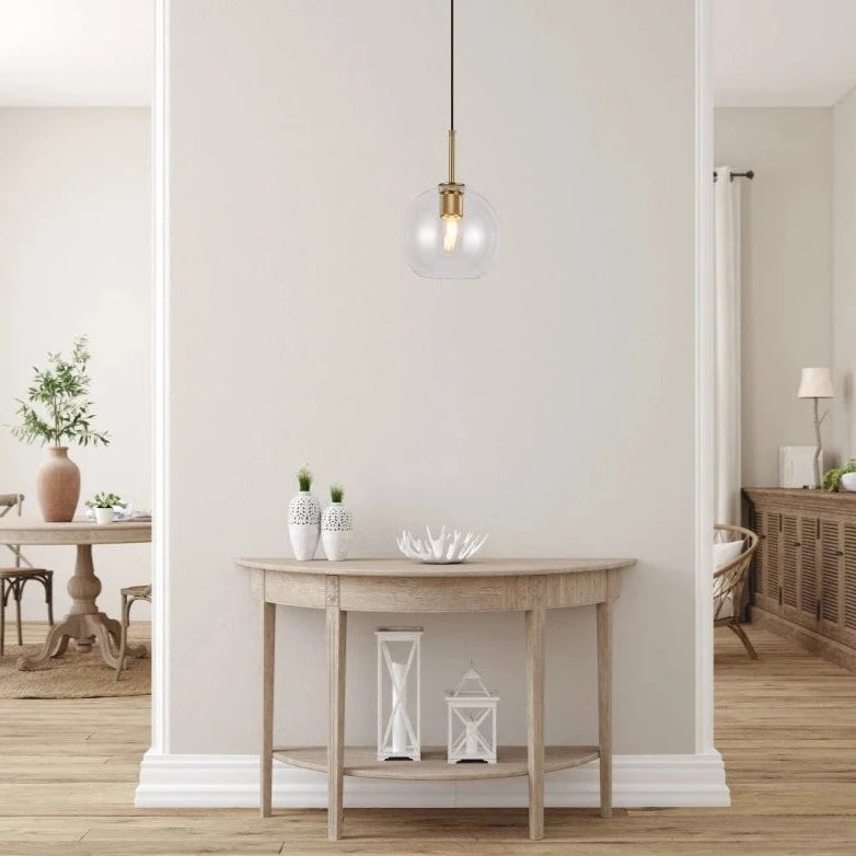 Our Cree pendant light is a stylish addition suitable for every room, its  gold  glass globe body with matching gold ceiling rose and cable creates an amazing feature on any ceiling and gives a golden finish that warms up the room. The lamp looks great with a filament light bulb, especially in industrial and modern interiors