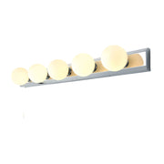 CGC ELENA Chrome 5 Light Hollywood Style Vanity Wall Light