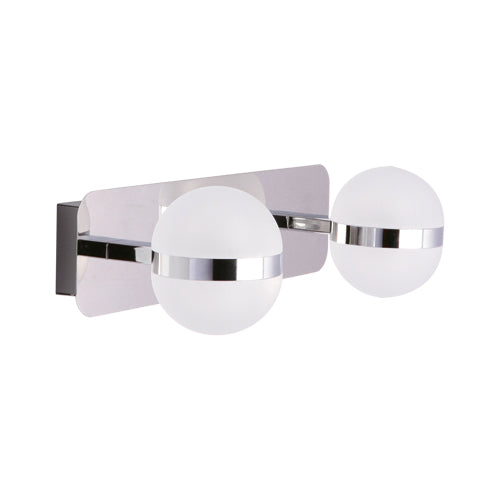 The GABI wall / ceiling light with its chrome back plate and glowing opal glass globes making it perfect to add style and elegance to any room. Comes with transformer